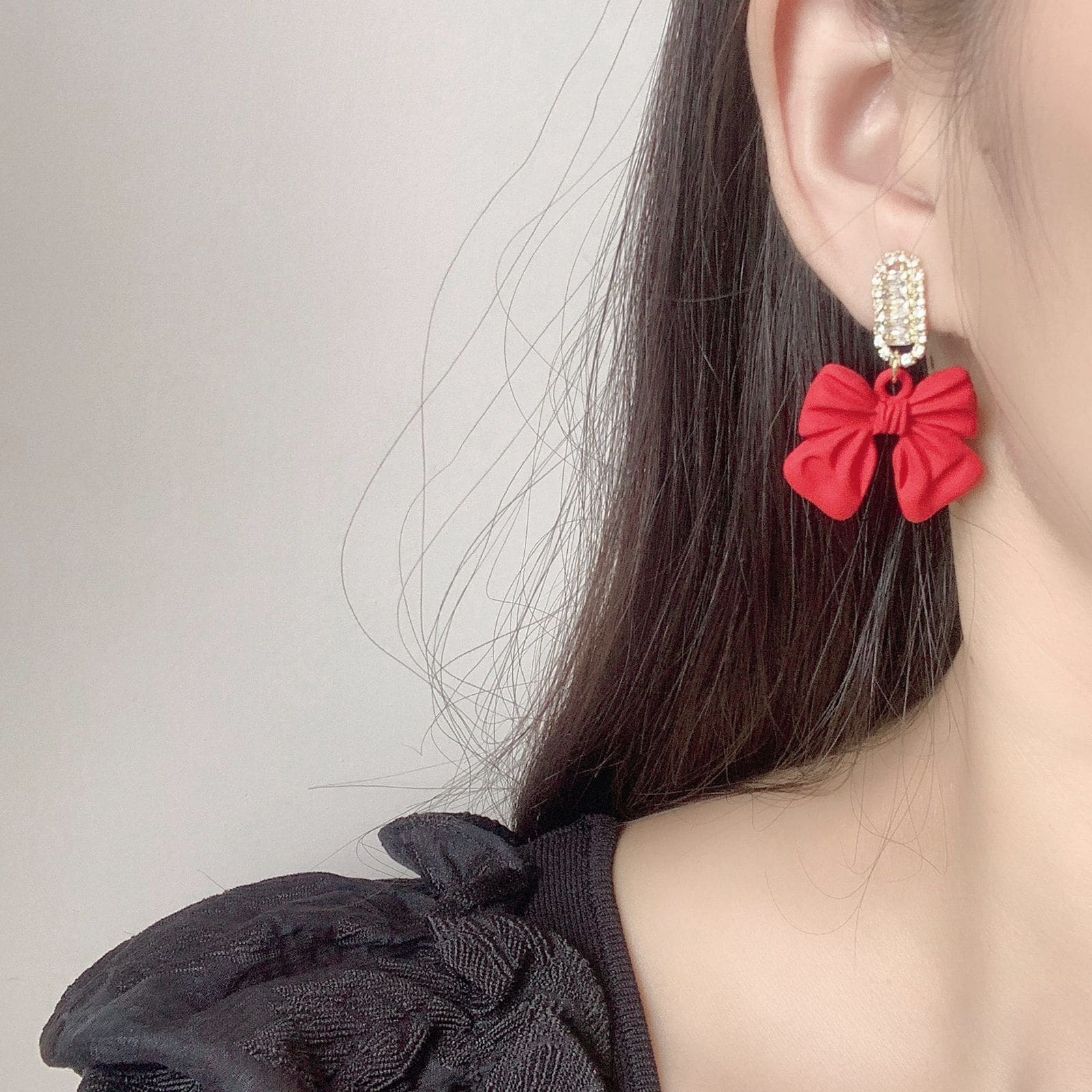 Bowknot Statement Big Earrings, Big Crystal Red Bowknot Drop Earrings, Female Luxury Earrings, Crystal Hoop Earring, Elegant Ear Clip for Women, Bowknot Studs Earrings Bowknot Statement Big Earrings, Big Crystal Red Bowknot Drop Earrings, Female Luxury Earrings, Crystal Hoop Earring, Elegant Ear Clip for Women, Bowknot Studs Earrings